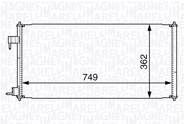 Airco condensor Magneti Marelli 350203727000