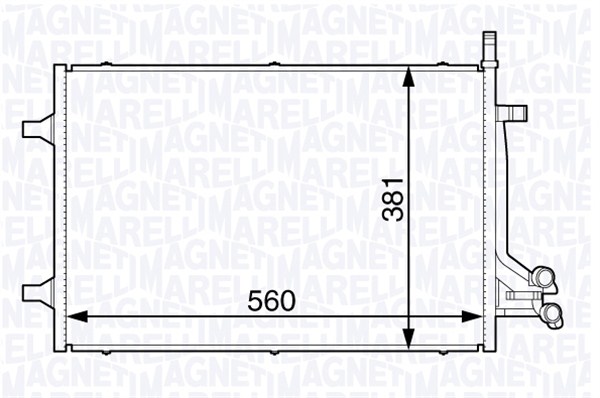 Airco condensor Magneti Marelli 350203729000