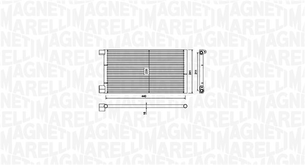 Magneti Marelli Airco condensor 350203731000