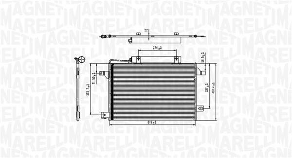 Magneti Marelli Airco condensor 350203745000