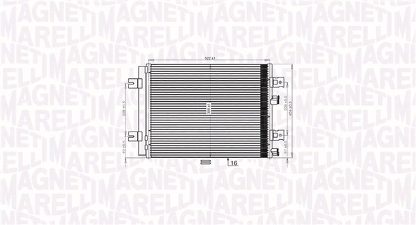 Magneti Marelli Airco condensor 350203765000