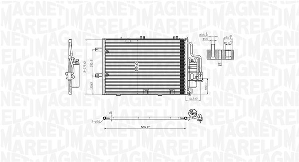 Magneti Marelli Airco condensor 350203770000