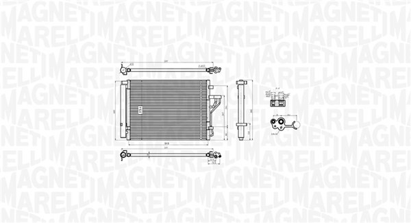 Magneti Marelli Airco condensor 350203778000