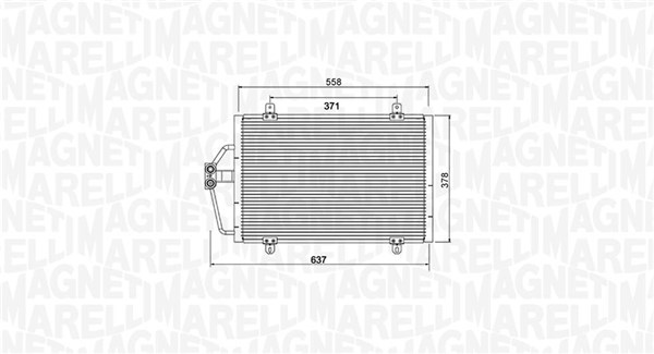 Airco condensor Magneti Marelli 350203784000