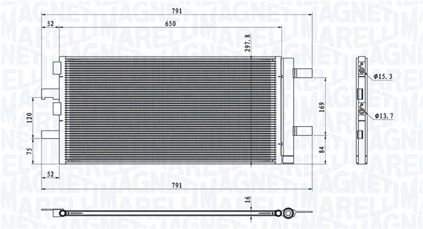 Airco condensor Magneti Marelli 350203786000