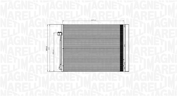Magneti Marelli Airco condensor 350203795000