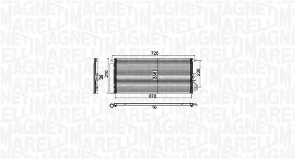 Magneti Marelli Airco condensor 350203807000