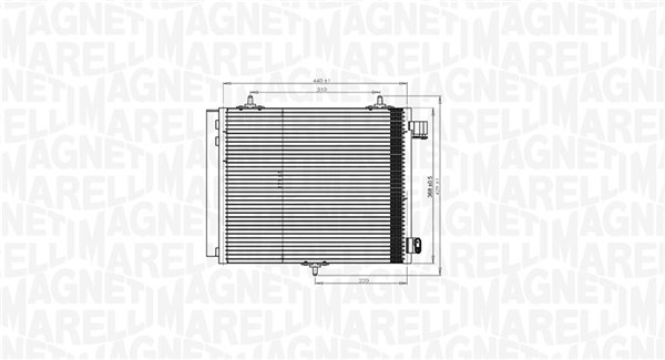 Magneti Marelli Airco condensor 350203818000