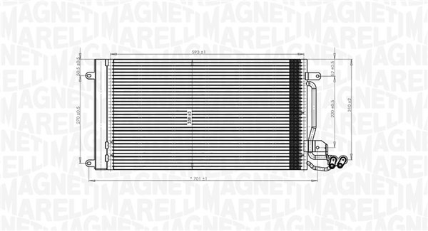 Magneti Marelli Airco condensor 350203821000