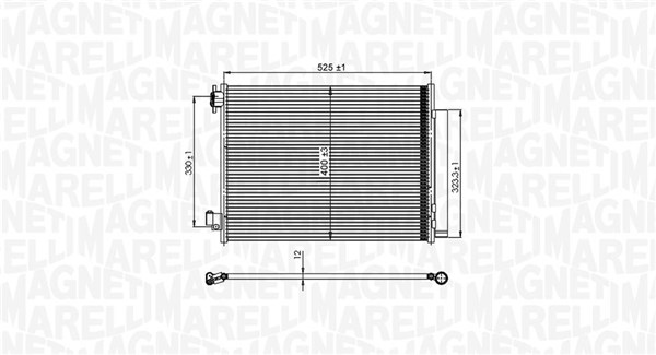 Magneti Marelli Airco condensor 350203823000