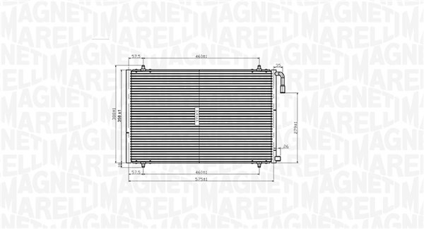 Magneti Marelli Airco condensor 350203825000