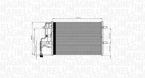 Magneti Marelli Airco condensor 350203844000