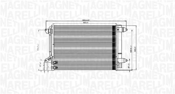 Magneti Marelli Airco condensor 350203845000