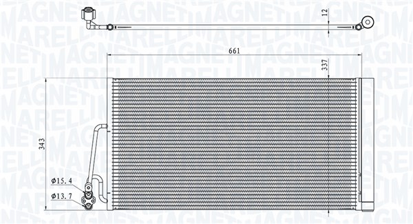 Airco condensor Magneti Marelli 350203861000