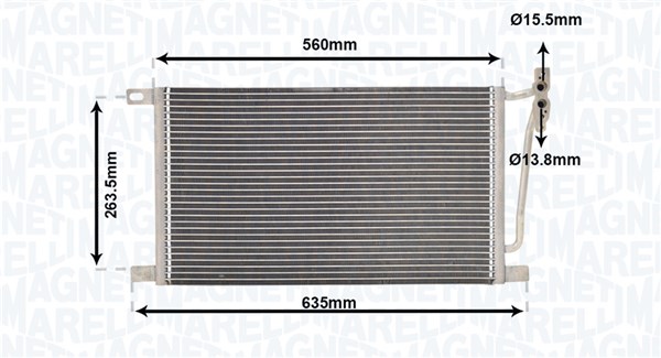 Airco condensor Magneti Marelli 350203867000