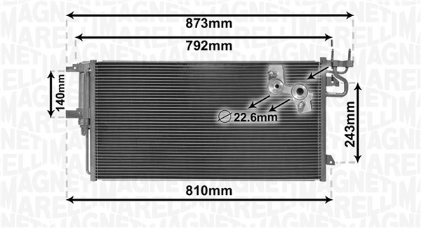 Magneti Marelli Airco condensor 350203868000