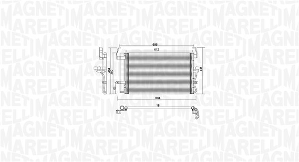 Magneti Marelli Airco condensor 350203894000