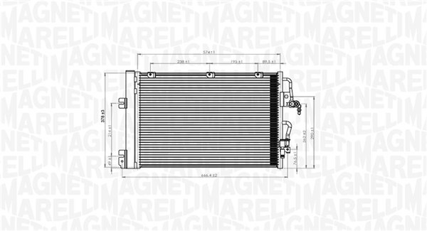 Airco condensor Magneti Marelli 350203900000