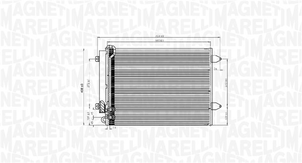 Airco condensor Magneti Marelli 350203919000