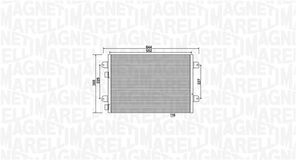 Magneti Marelli Airco condensor 350203931000