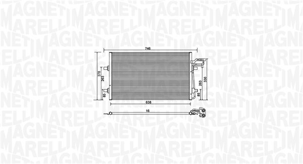 Magneti Marelli Airco condensor 350203934000