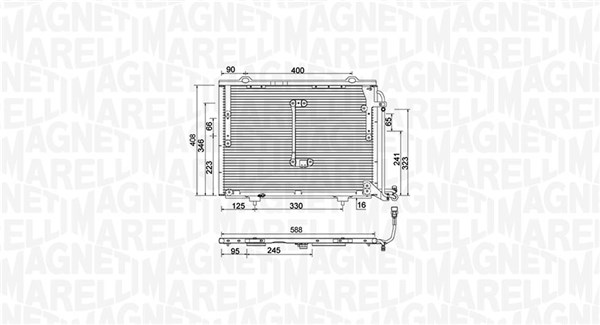 Magneti Marelli Airco condensor 350203945000