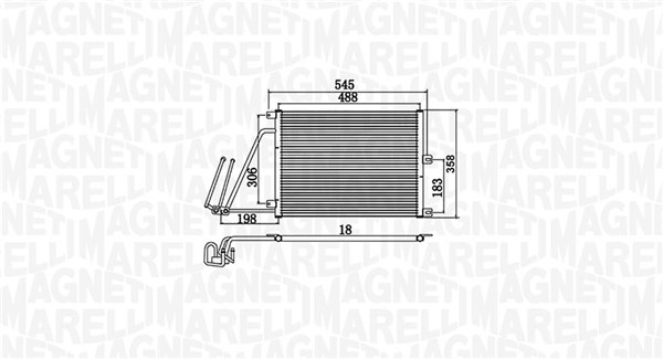 Magneti Marelli Airco condensor 350203950000