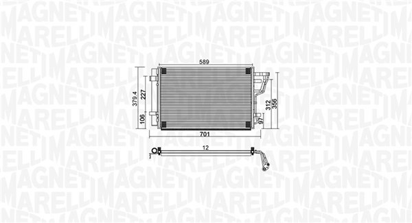 Magneti Marelli Airco condensor 350203951000