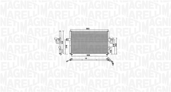 Magneti Marelli Airco condensor 350203956000