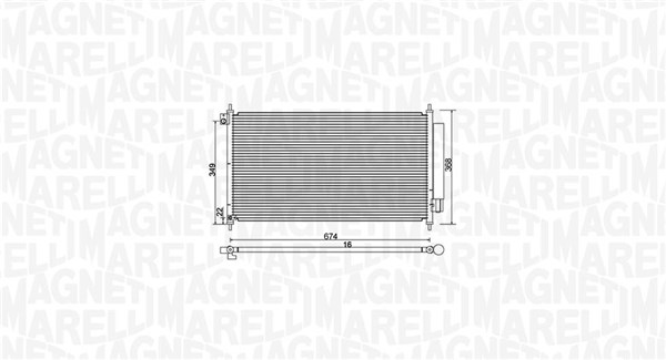 Magneti Marelli Airco condensor 350203972000