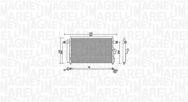 Magneti Marelli Airco condensor 350203974000