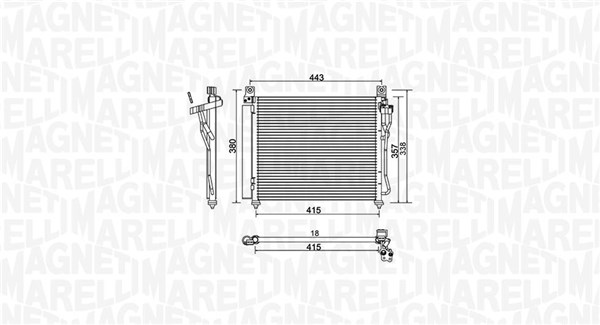 Magneti Marelli Airco condensor 350203980000