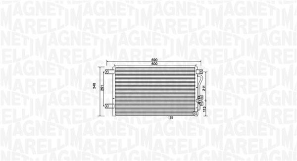 Magneti Marelli Airco condensor 350203987000