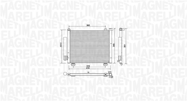 Magneti Marelli Airco condensor 350203993000