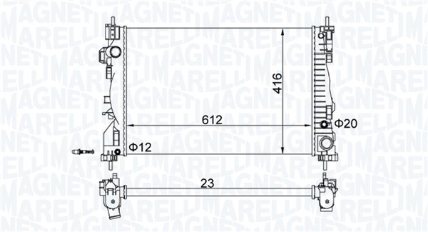 Radiateur Magneti Marelli 350213129700