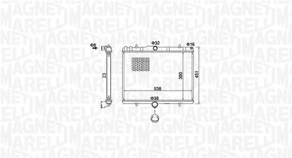 Magneti Marelli Radiateur 350213151800