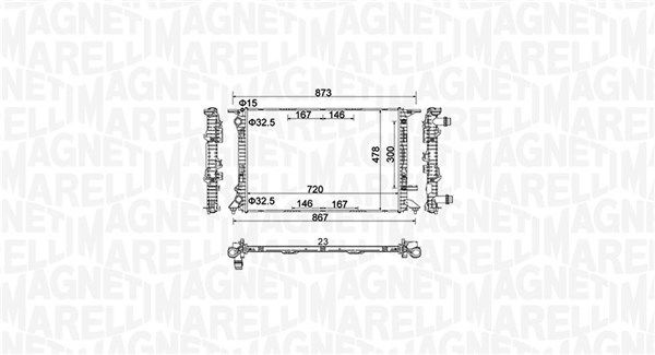 Magneti Marelli Radiateur 350213152100