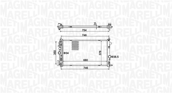 Magneti Marelli Radiateur 350213152300