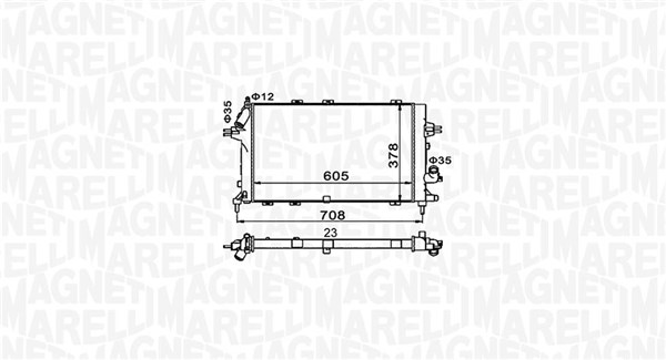 Magneti Marelli Radiateur 350213153400