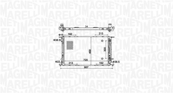 Magneti Marelli Radiateur 350213161800