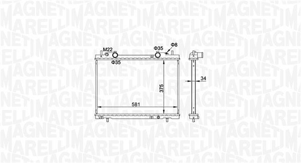 Magneti Marelli Radiateur 350213163900