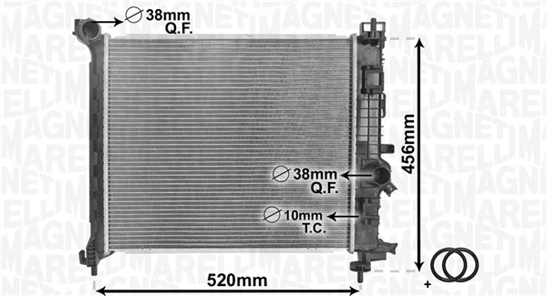 Radiateur Magneti Marelli 350213168800