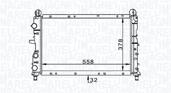 Radiateur Magneti Marelli 350213168900