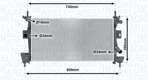 Radiateur Magneti Marelli 350213170200