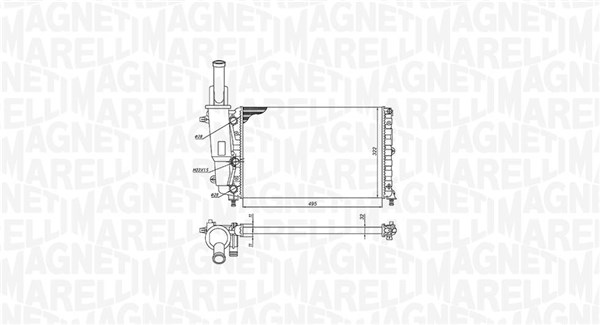 Magneti Marelli Radiateur 350213171200