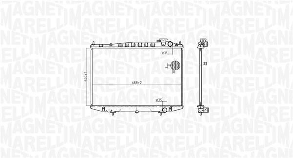 Magneti Marelli Radiateur 350213174500