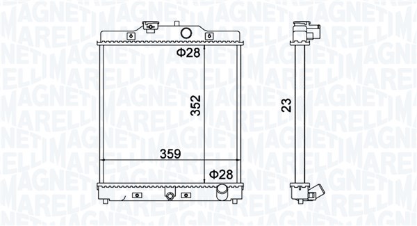 Radiateur Magneti Marelli 350213175100