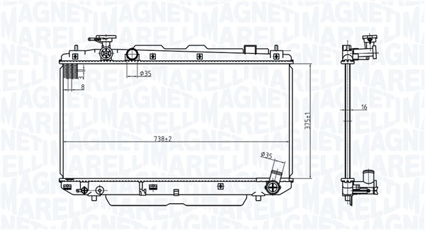 Radiateur Magneti Marelli 350213176500