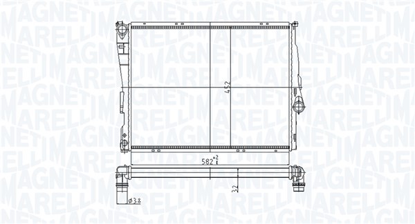 Radiateur Magneti Marelli 350213176800