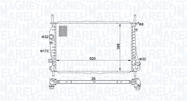 Radiateur Magneti Marelli 350213177600